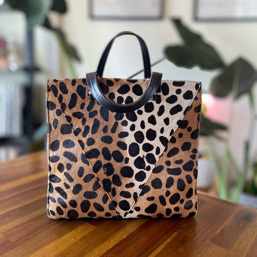 Clare V Calf Hair Hand Bag